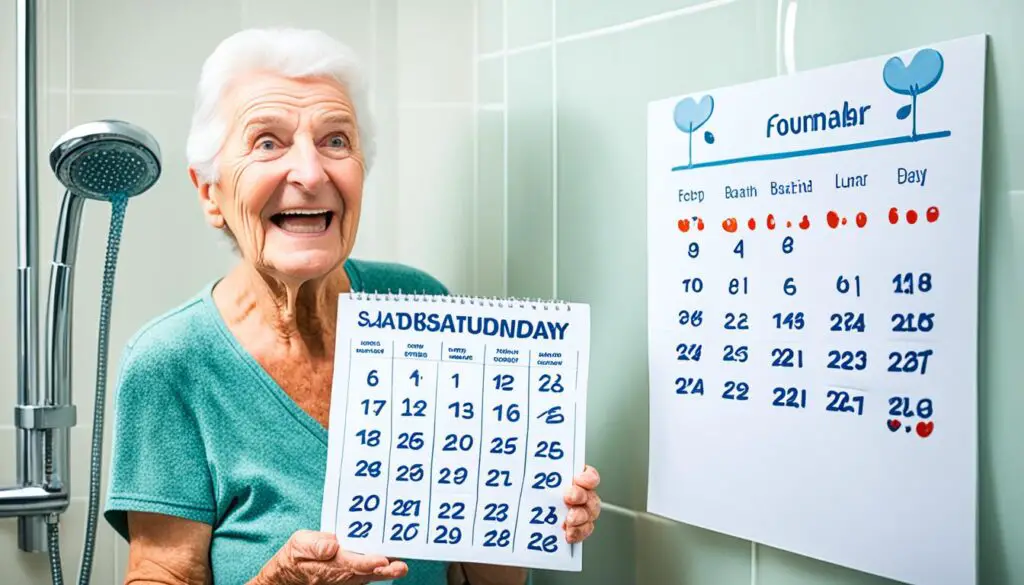 Elderly bathing frequency